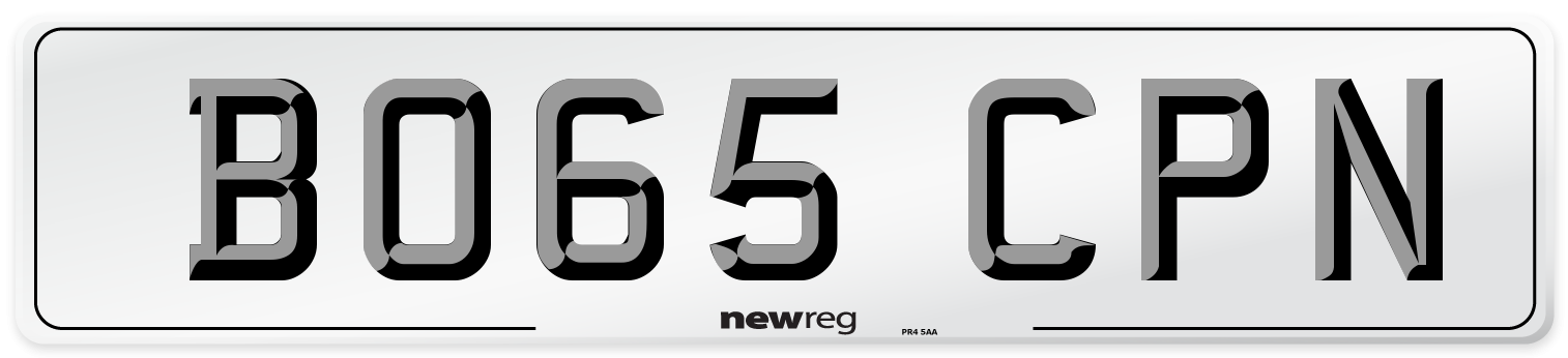 BO65 CPN Number Plate from New Reg